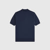 Fred Perry Cotton Knitted Shirt - Dark Airforce - Back