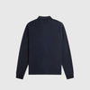 Fred Perry Gradient Stripe LS Polo Shirt - Navy - Back