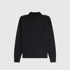 Fred Perry Multi Texture LS Knitted Shirt - Black - Back