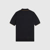 Fred Perry Pique Stitch Knitted Shirt - Black - Back