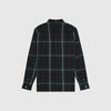 Fred Perry Poplin Tartan Shirt - Night Green - Back