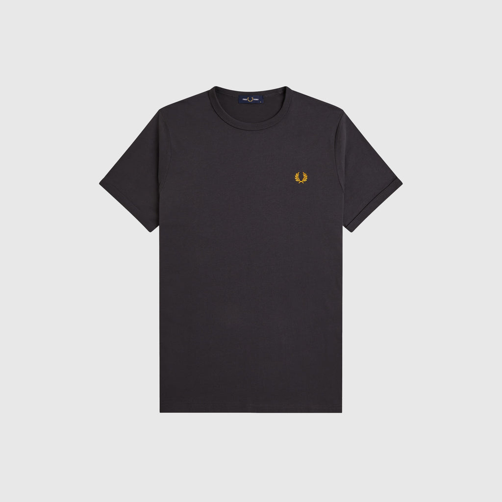 Fred Perry Ringer T-Shirt - Anchor Grey - Front