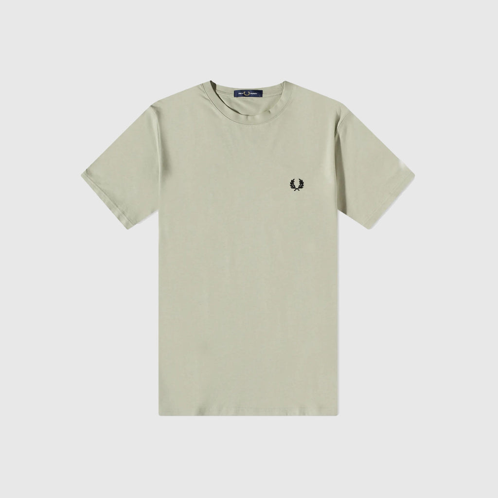 Fred Perry Ringer T-Shirt - Seagrass - Front