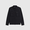 Fred Perry Ripstop Pocket Overshirt - Black - Front