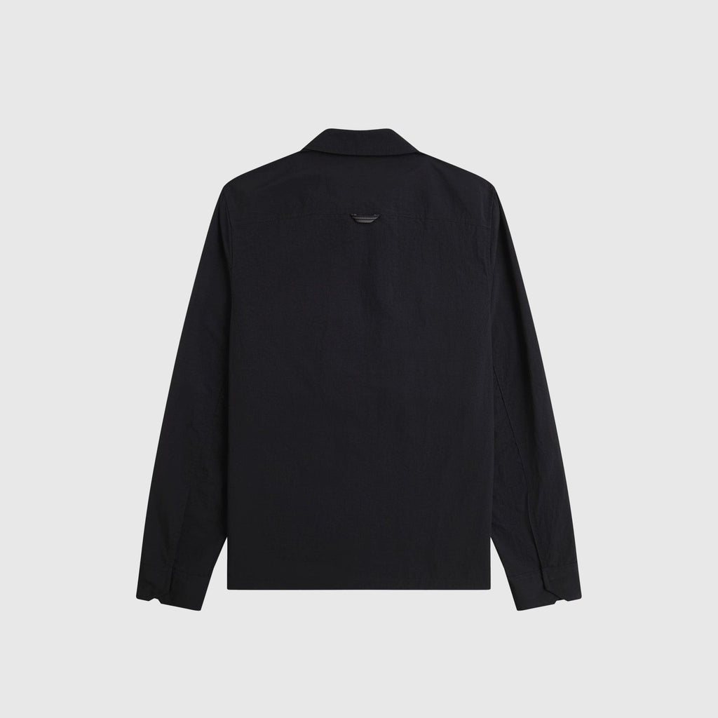 Fred Perry Ripstop Pocket Overshirt - Black - Back