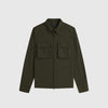 Fred Perry Ripstop Pocket Overshirt - Hunting Green - Front