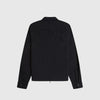 Fred Perry Seersucker Zip Through Overshirt - Black - Back