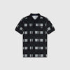 Fred Perry Split Chequerboard Polo Shirt - Limestone - Front