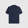 Fred Perry Textured Cable Knit Shirt - Dark Airforce - Back