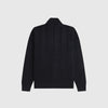 Fred Perry Textured Zip Through Cardigan - Black - Back