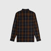 Fred Perry Twill Tartan Shirt - Rich Brown - Back