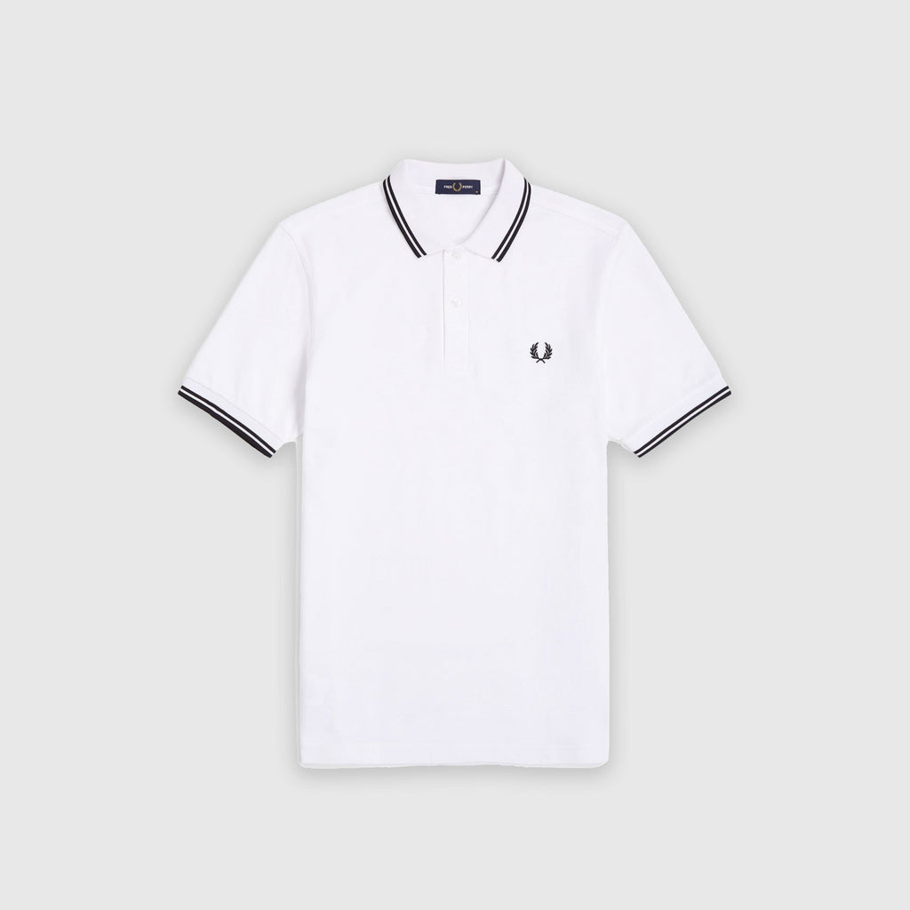 Fred Perry Twin Tipped Fred Perry M3600 Shirt - White - Front