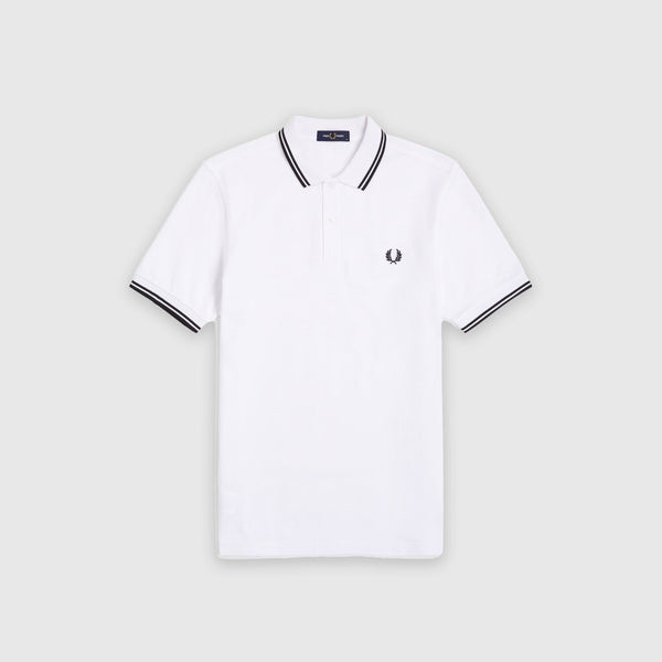 Fred Perry Twin Tipped Fred Perry M3600 Shirt - White - Front