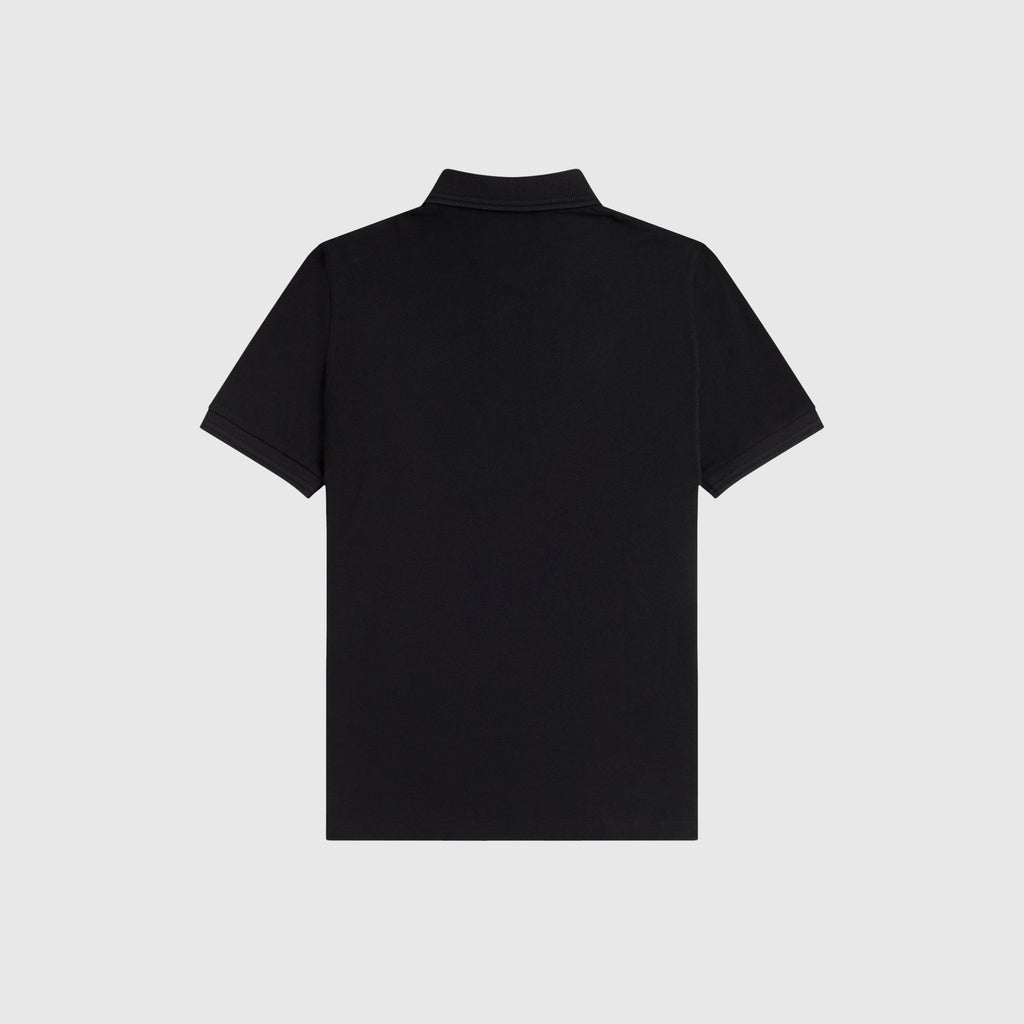 Fred Perry Twin Tipped Fred Perry Shirt Made In England - Black / Black - Back
