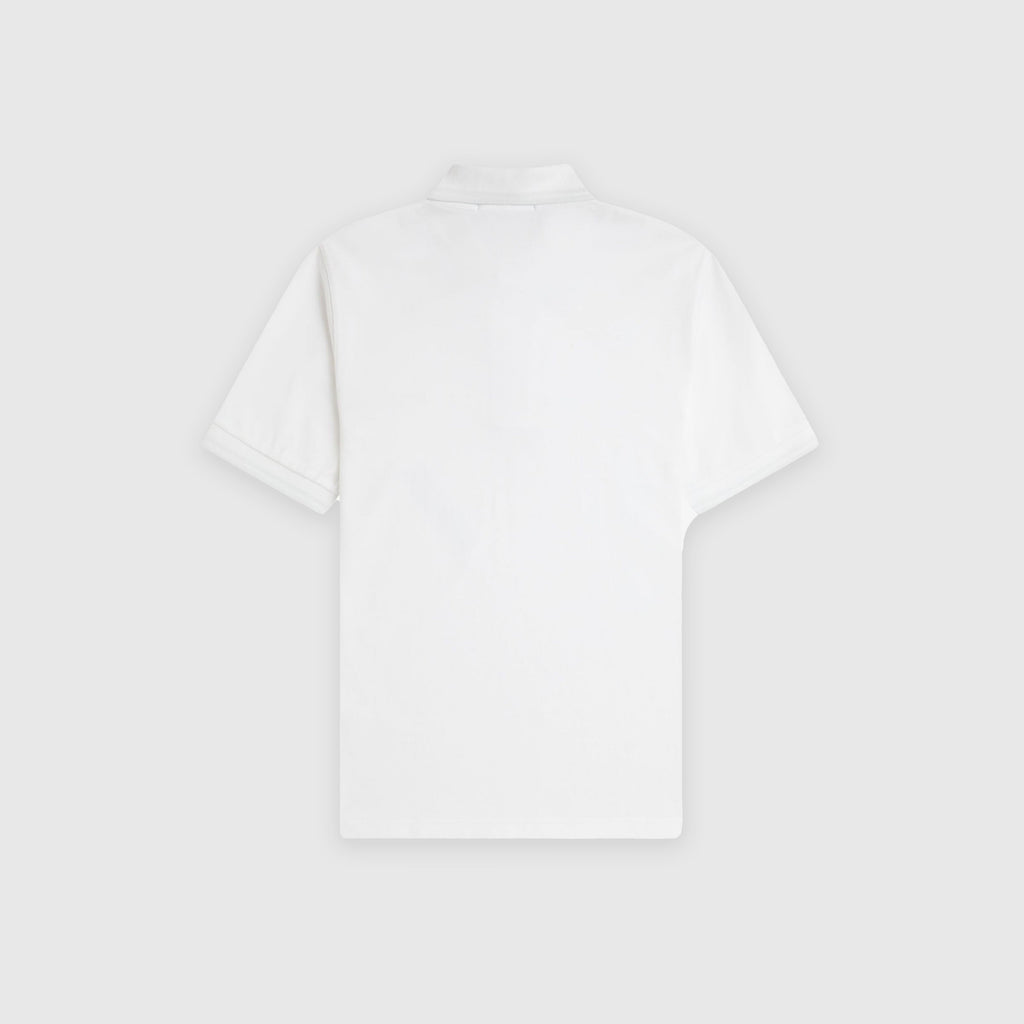 Fred Perry Twin Tipped Fred Perry Shirt Made In England - White / White - Back