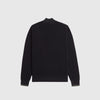 Fred Perry Waffle Stitch Half Zip Jumper - Black - Back