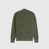 Fred Perry Waffle Stitch Half Zip Jumper - Laurel Wreath Green - Back