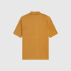 Fred Perry Button Through Knitted Shirt - Dark Caramel - Back