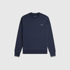 Fred Perry Crew Neck Sweatshirt - Dark Airforce / Light Ice / Bayleaf - Front