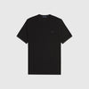 Fred Perry Tipped Cuff Pique Shirt - Black / Court Green - Front