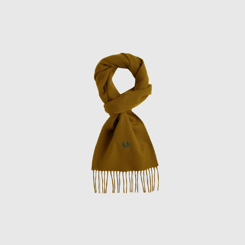 Fred Perry Lambswool Scarf - Shaded Stone - Front
