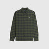 Fred Perry Tartan Oxford Shirt - Laurel Wreath Green - Front