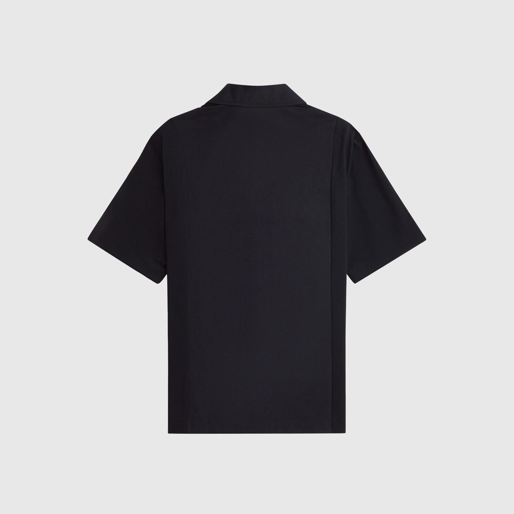 Fred Perry Mesh Panel Shirt - Black - Back