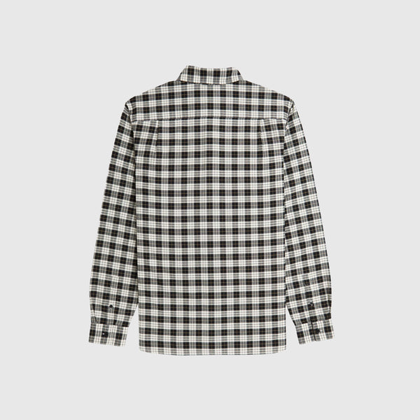 Fred Perry Tartan Oxford Shirt - Ecru - Back