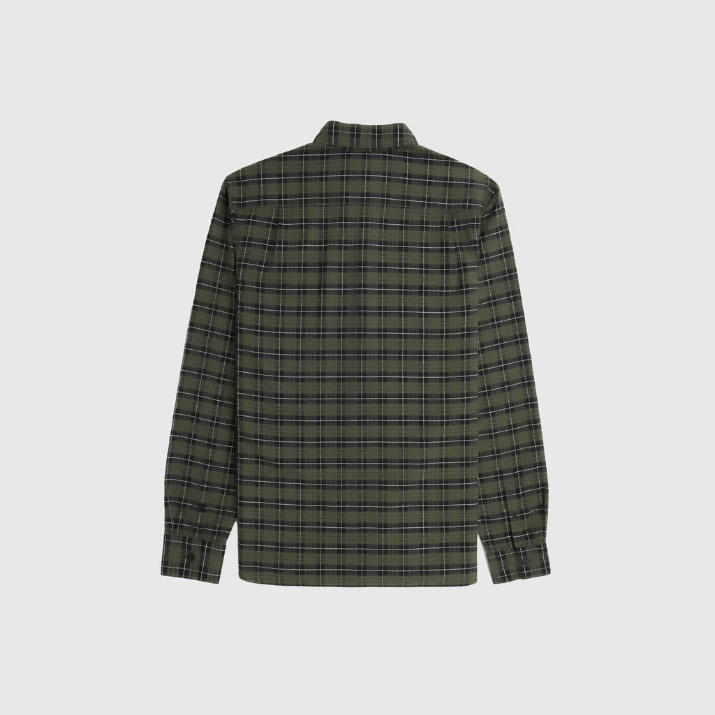 Fred Perry Tartan Oxford Shirt - Laurel Wreath Green - Back