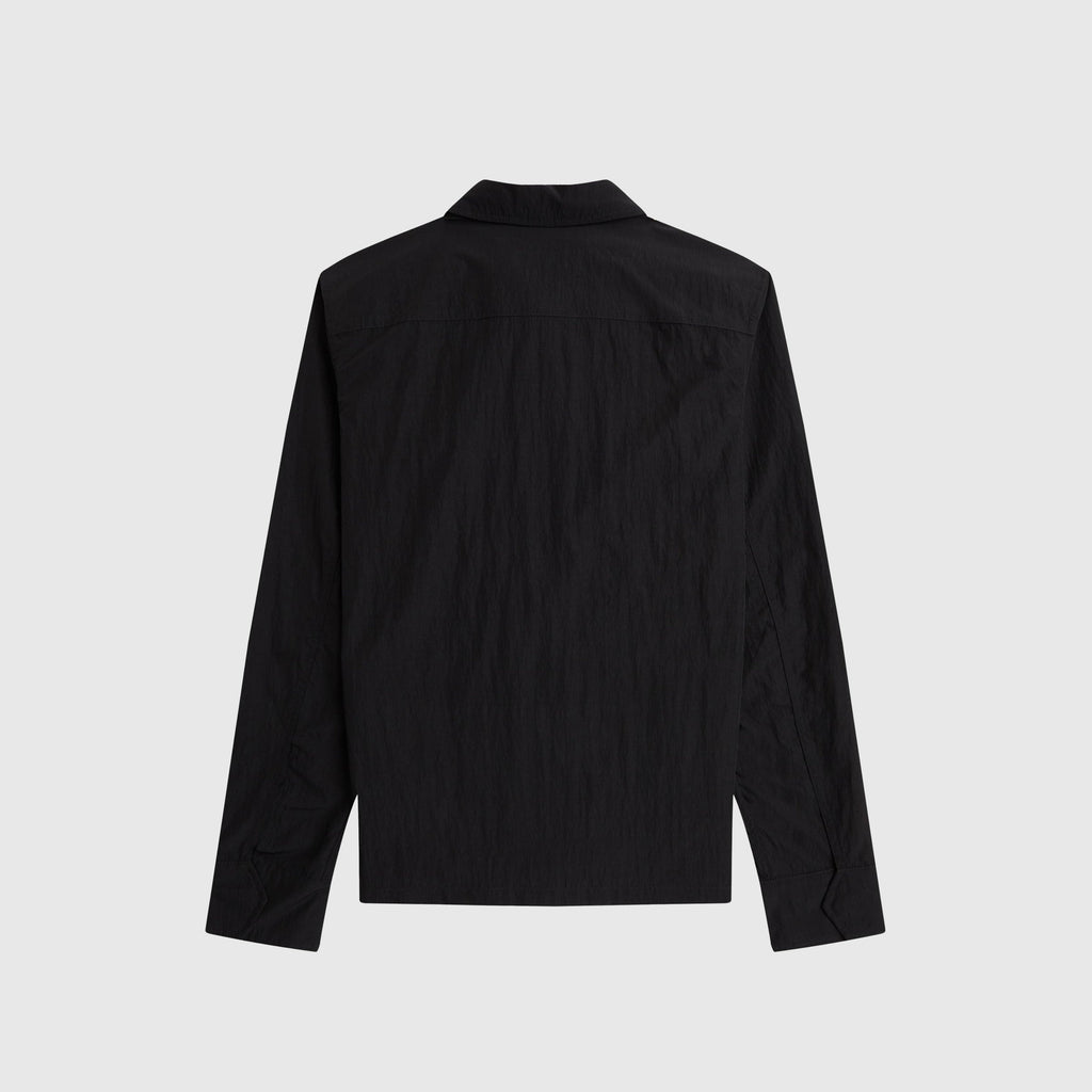 Fred Perry Pocket Overshirt - Black - Back