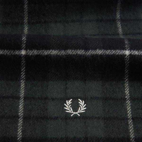 Fred Perry Lambswool Tartan Scarf - Black
