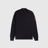 Fred Perry Laurel Wreath Mock Neck Jumper - Black - Back