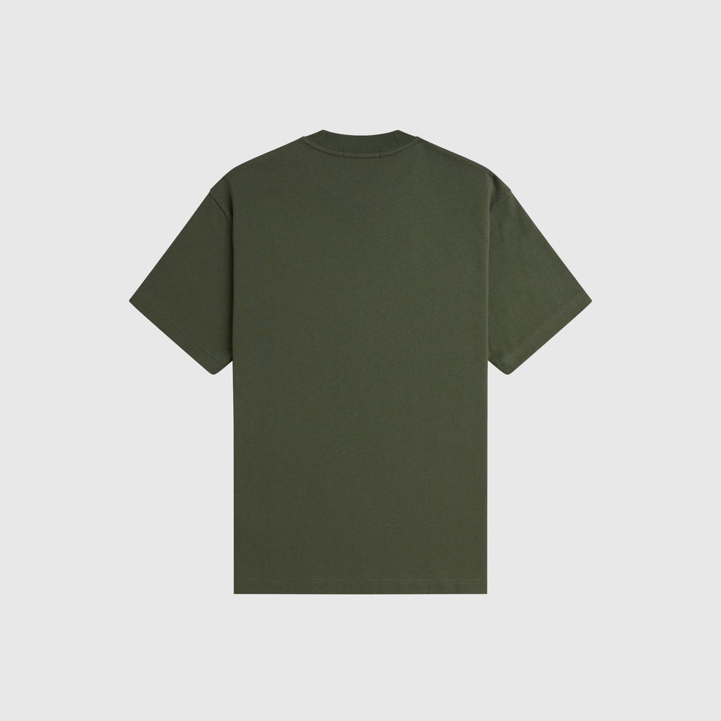 Fred Perry Relaxed Tee - Laurel Wreath Green - Back