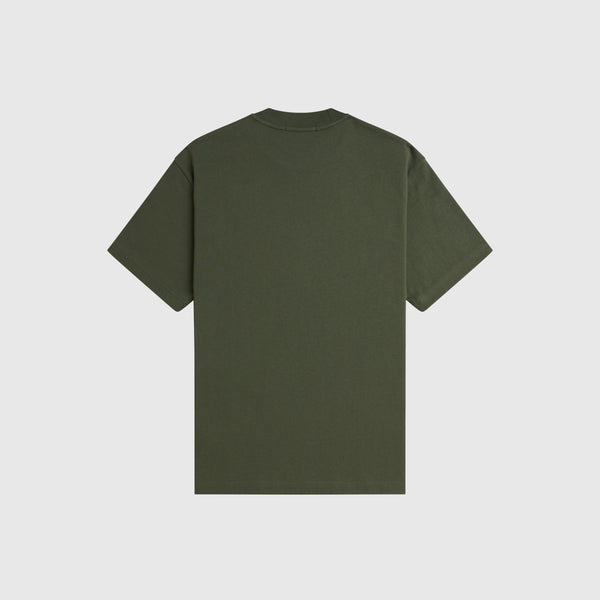Fred Perry Relaxed Tee - Laurel Wreath Green - Back