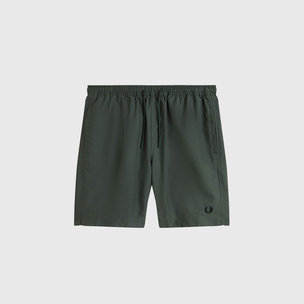Fred Perry Classic Swimshort - Court Green - Front