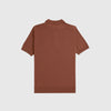 Fred Perry Classic Knitted Shirt SS - Whisky Brown - Back