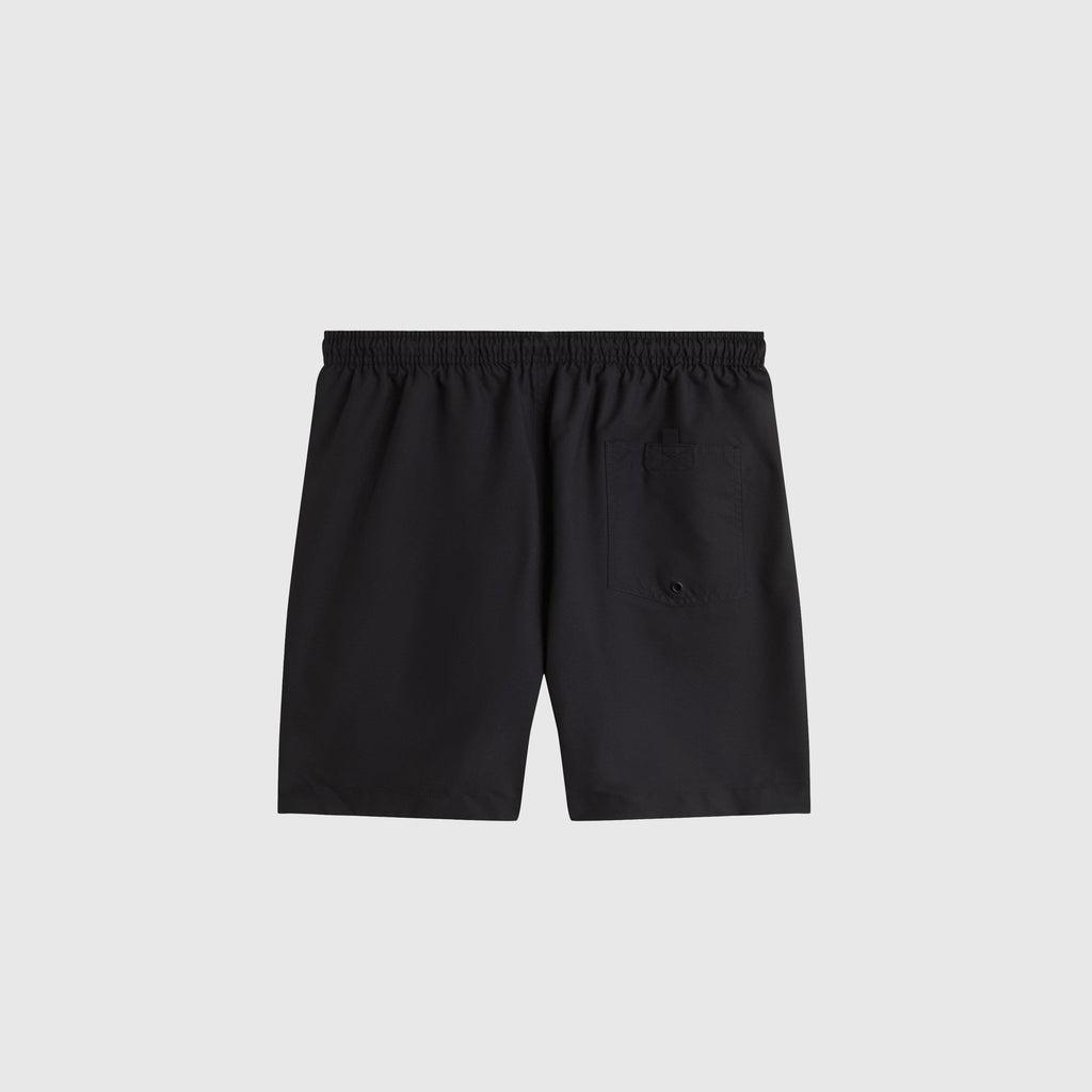 Fred Perry Classic Swimshort - Black / Court Green - Back