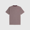 Fred Perry Fine Stripe Heavy Weight Tee - Oxblood - Back