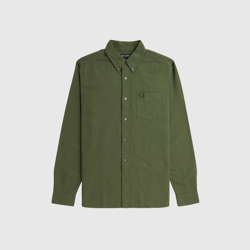Fred Perry Oxford Shirt - Laurel Wreath Green - Front