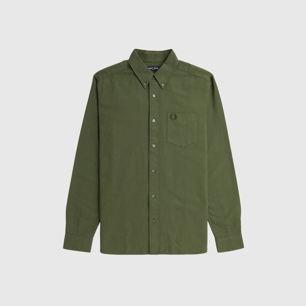 Fred Perry Oxford Shirt - Laurel Wreath Green - Front
