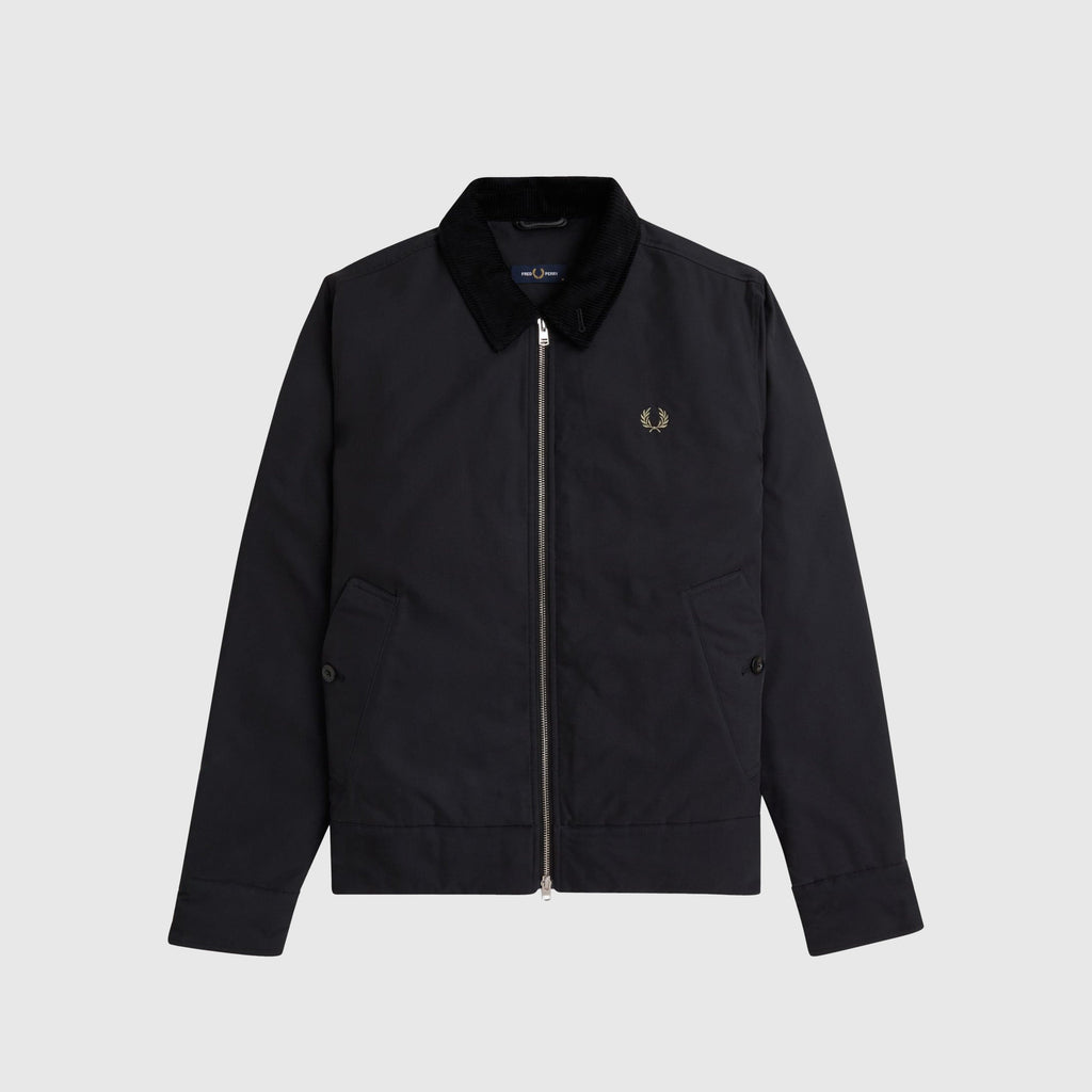 Fred Perry The Caban Jacket - Black - Front