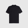 Fred Perry Woven Mesh Relaxed Polo - Black - Back