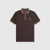 Fred Perry Abstract Graphic FP Polo Shirt - Carrington Brick - Front