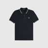 Fred Perry Twin Tipped Fred Perry Shirt - Navy / Silver Blue / Warm Grey - Front