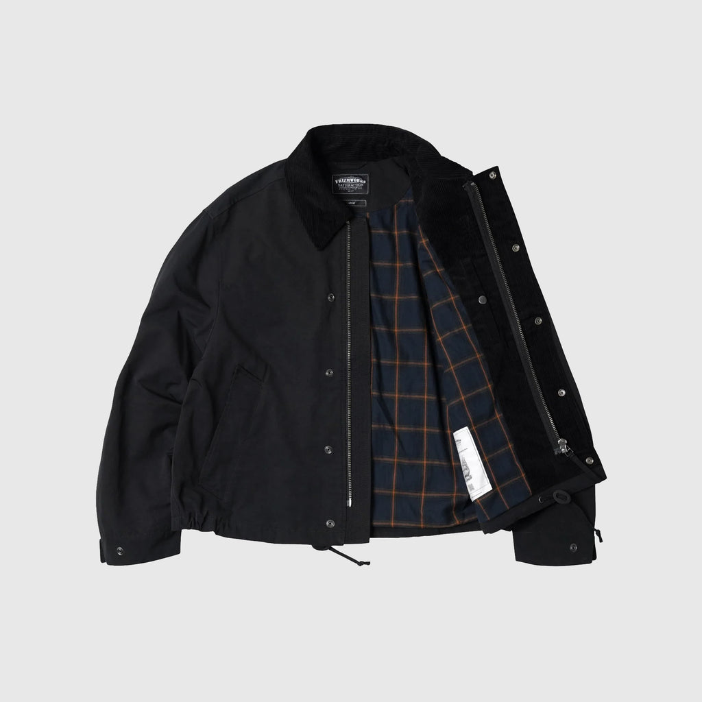 Frizmworks Heritage Hunting Jacket - Black - Front Open