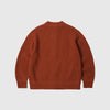 Frizmworks Wool Deck Zipup Cardigan - Brick - Back
