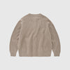Frizmworks Heavy Wool Round Cardigan - Oatmeal - Back