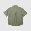 Frizmworks OG Dobby Weave Seersucker Half Shirt - Olive - Back