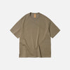 Frizmworks OG Double Rib Oversized Tee - Mud - Front