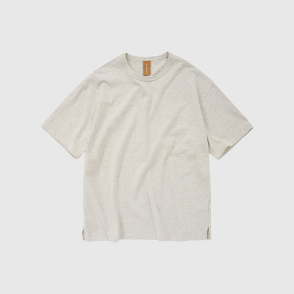 Frizmworks OG Double Rib Oversized Tee - Oatmeal - Front